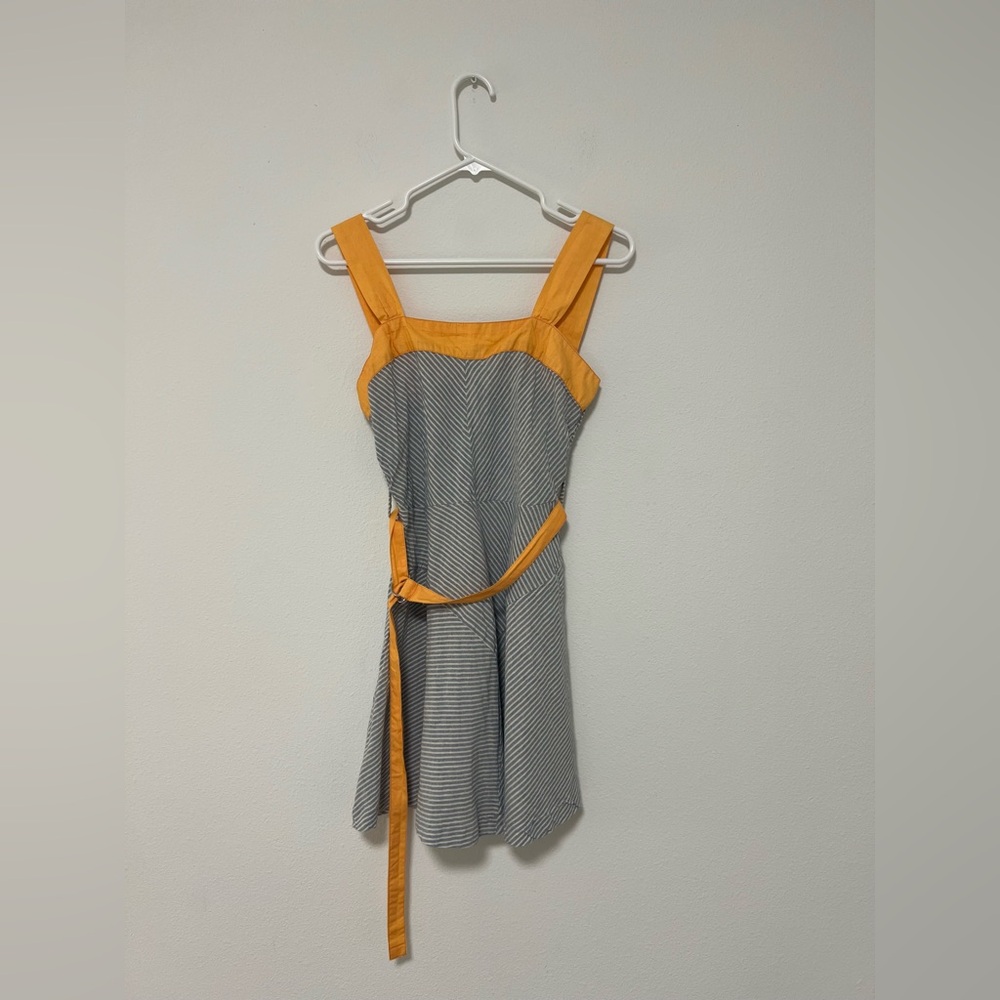 Young Threads Striped Chambray Mini Dress